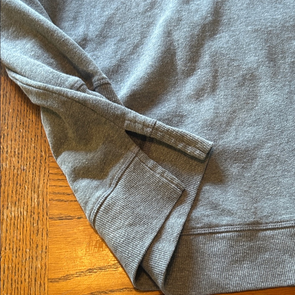 Gray Sweatshirt with 'SNOW WAY' Embroidery - Picture 3 of 7